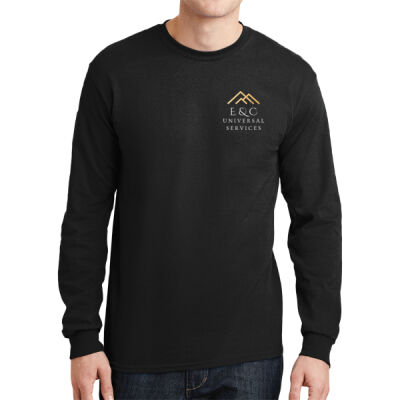 E & C Universal Services - DryBlend ® 50 Cotton/50 Poly Long Sleeve T Shirt Thumbnail