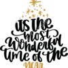 SVG Its the most Wonderful Time of the Year Gold Thumbnail