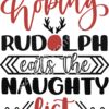 SVG Hoping Rudolph eats the Naughty List Thumbnail