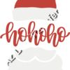 SVG Hohoho  Santa  Thumbnail