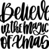 SVG Believe in the Magic of Xmas Thumbnail